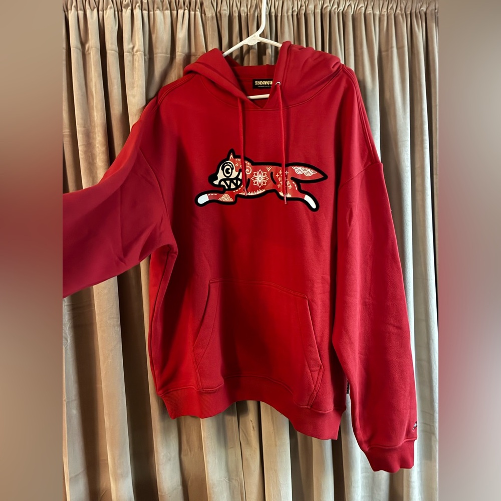 Bape IceCream Red Hoodie with Graphic Design. Cut tags, tried on ONCE